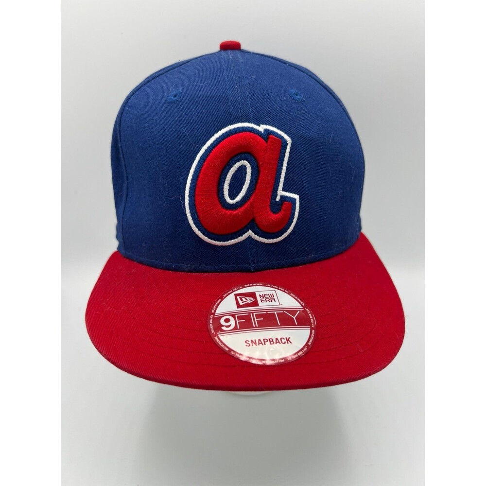 New Era 9FIFTY Atlanta Braves Rewind Cooperstown Snapback Hat Blue/Red OSFM